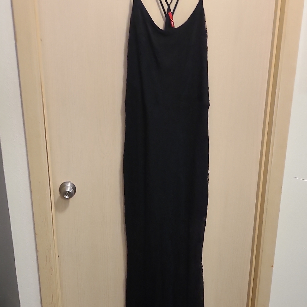 BONGO Black Backless Maxi Dress
